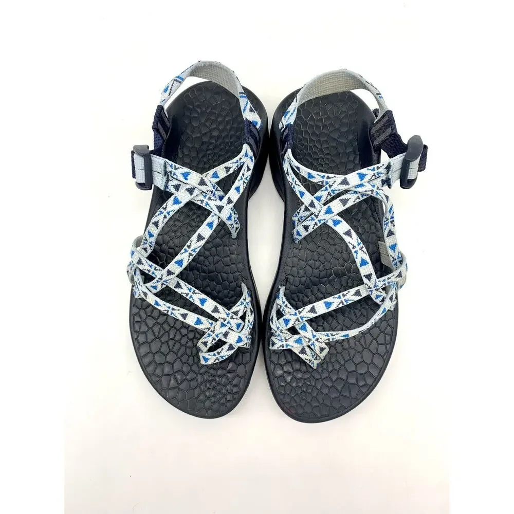 Chaco Classic Strappy Sport Sandal Aztec Design Blue Women's Size 6M - Picture 3 of 10
